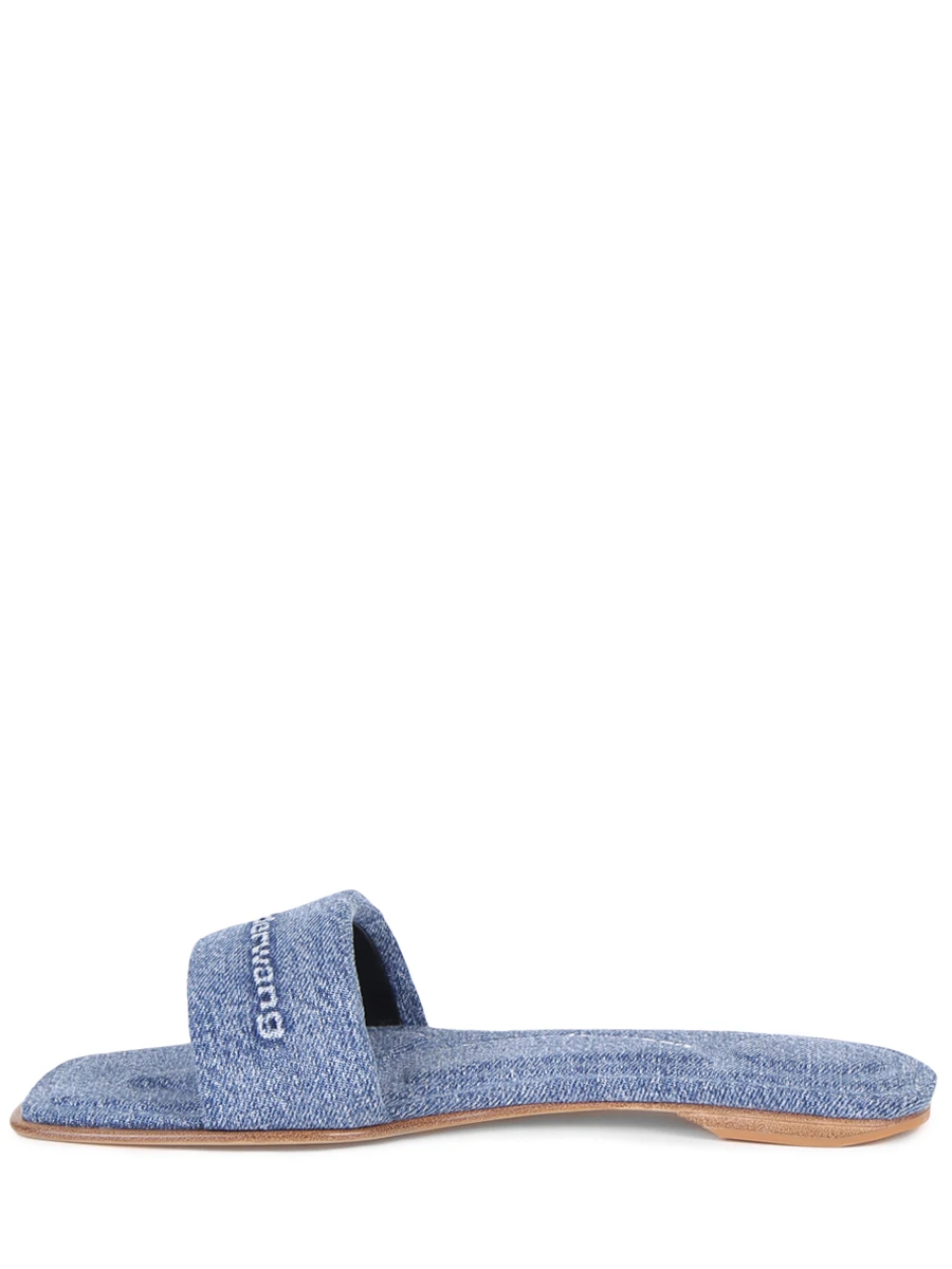 Шлепанцы джинсовые ALEXANDER WANG 30125S007 473 Голубой  Фото 3