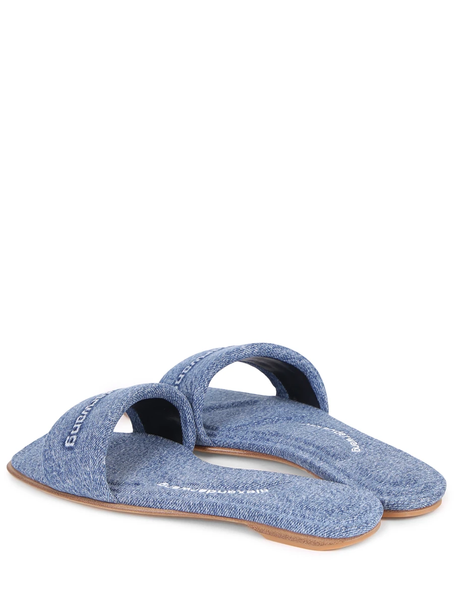 Шлепанцы джинсовые ALEXANDER WANG 30125S007 473 Голубой  Фото 4