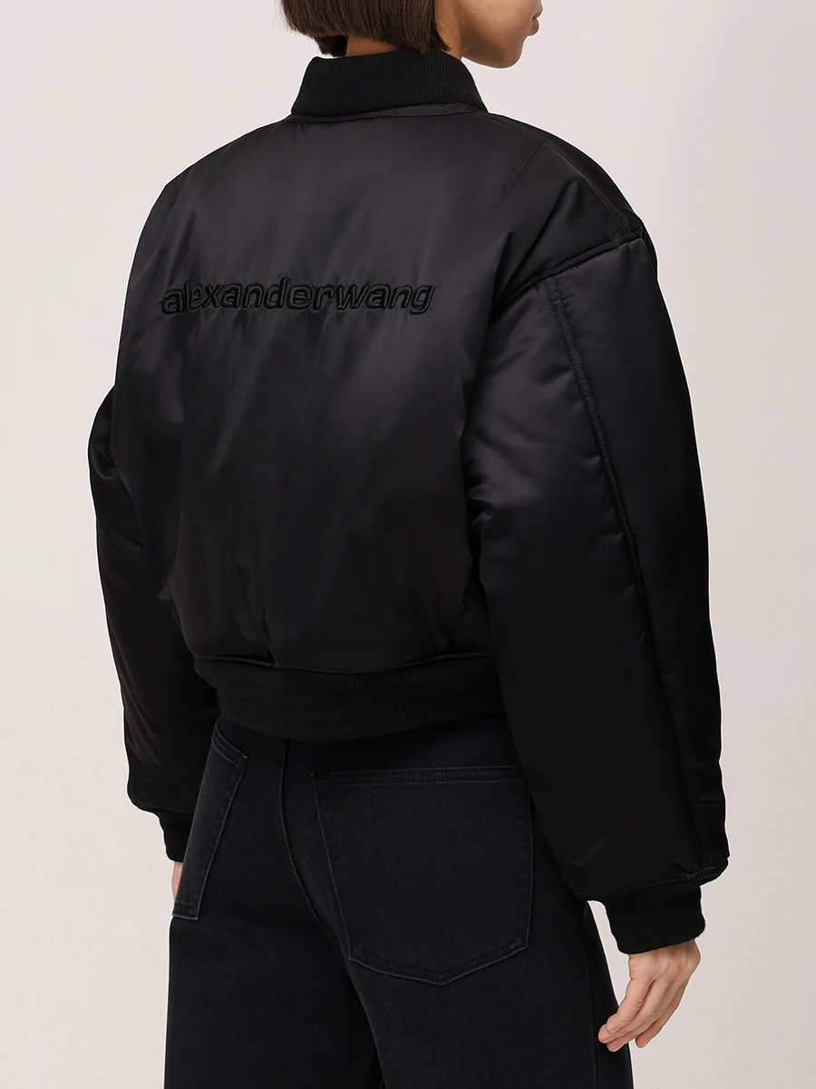 Бомбер утепленный ALEXANDER WANG 1WC1253278 001 Черный  Фото 3