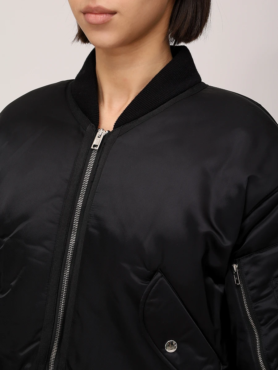 Бомбер утепленный ALEXANDER WANG 1WC1253278 001 Черный  Фото 5