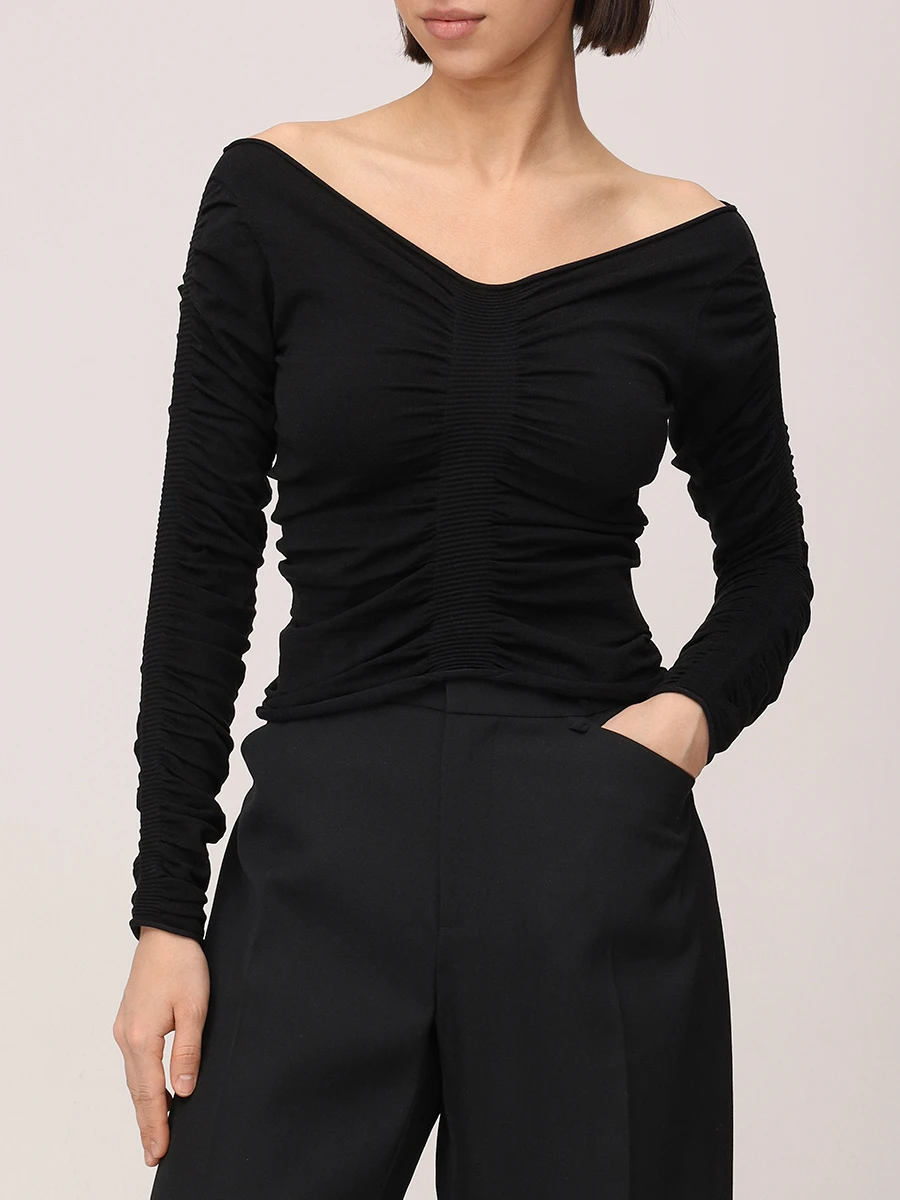 

Топ однотонный, Черный, 1KC1251094 001