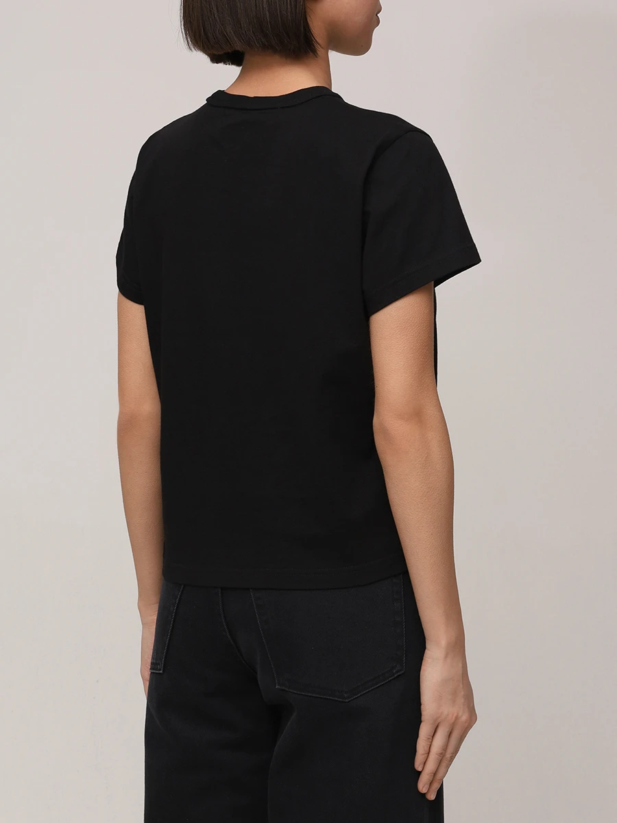 Футболка хлопковая ALEXANDER WANG 1CC1251991 001 Черный  Фото 3