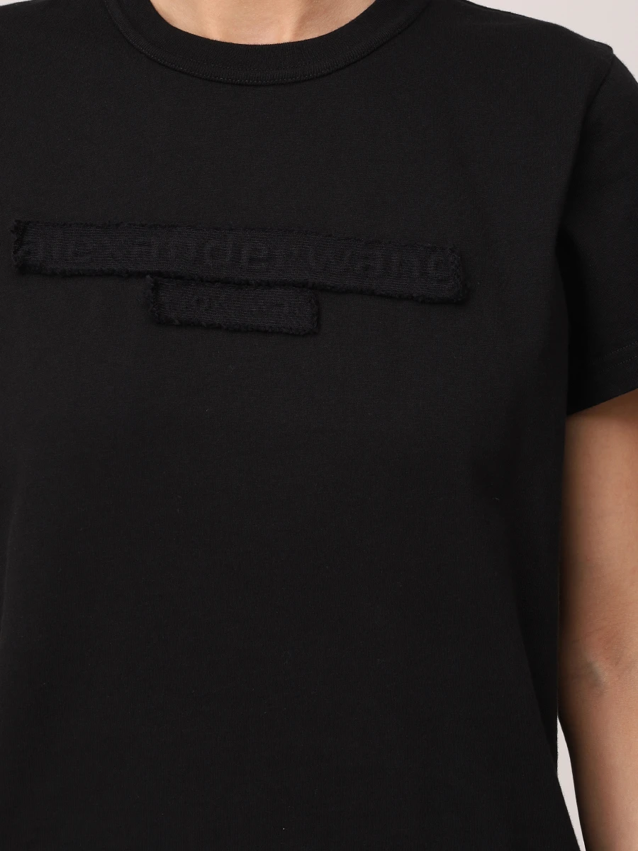 Футболка хлопковая ALEXANDER WANG 1CC1251991 001 Черный  Фото 5