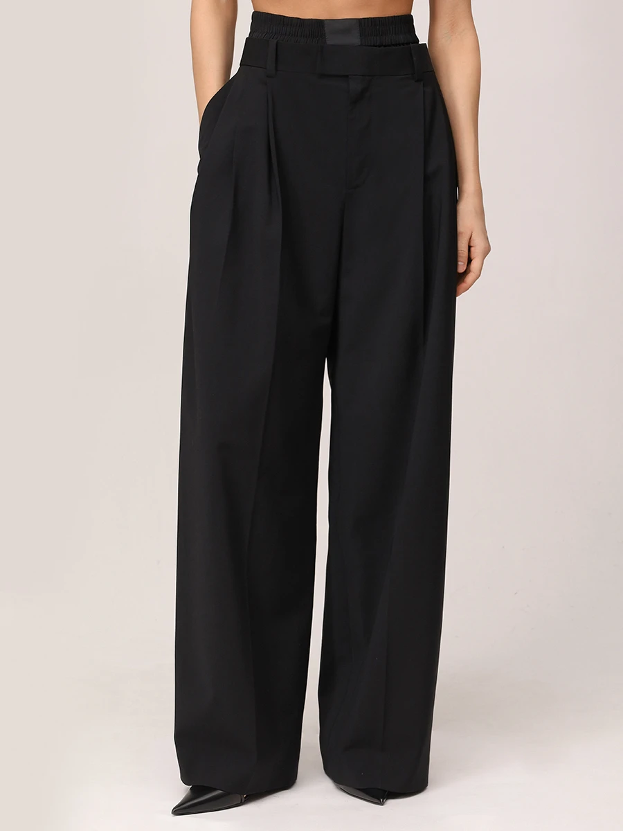 Брюки шерстяные ALEXANDER WANG 1WC1254784 001 Черный  Фото 4