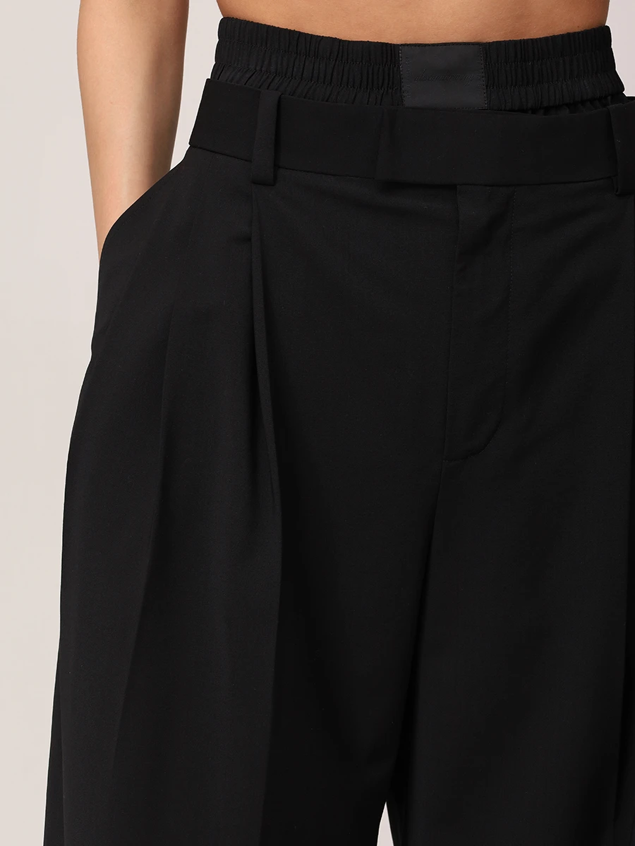 Брюки шерстяные ALEXANDER WANG 1WC1254784 001 Черный  Фото 5
