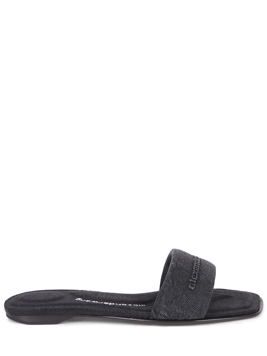 Шлепанцы джинсовые ALEXANDER WANG 30125S007 Серый 