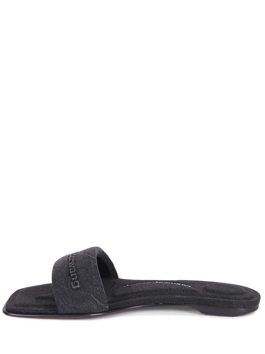 Шлепанцы джинсовые ALEXANDER WANG 30125S007 Серый  Фото 3