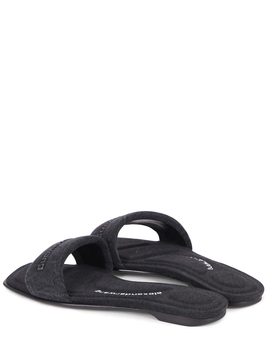 Шлепанцы джинсовые ALEXANDER WANG 30125S007 Серый  Фото 4