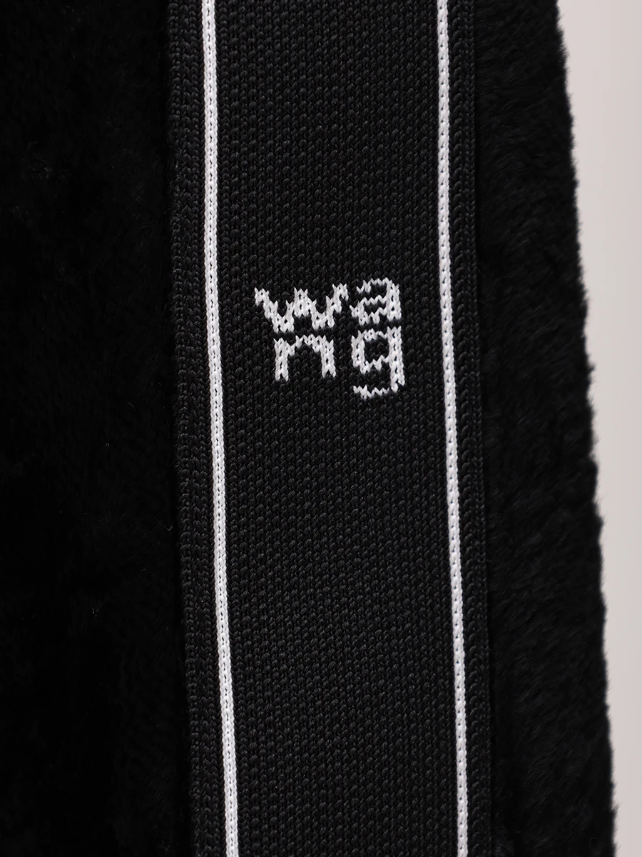 Брюки из вискозы и хлопка ALEXANDER WANG 4WC1254415 001 Черный  Фото 6