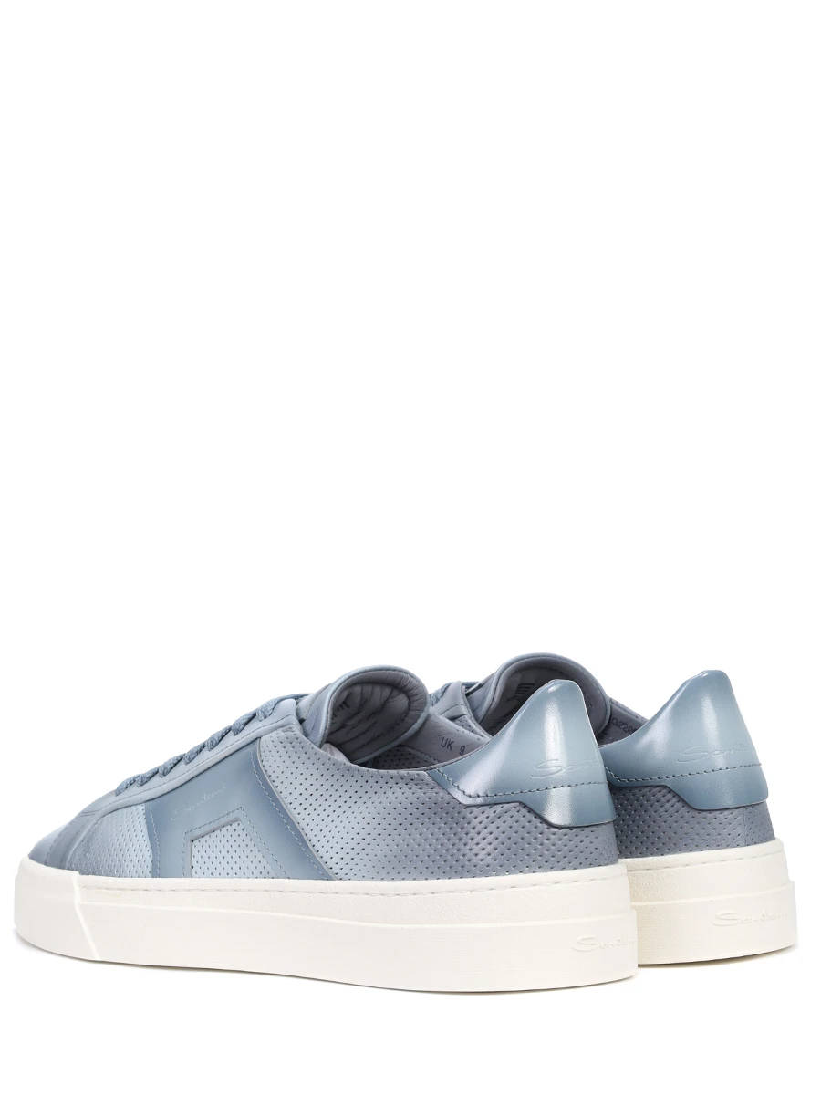 Кеды кожаные SANTONI MBGG22068PNNTFGOZ23 Голубой  Фото 4