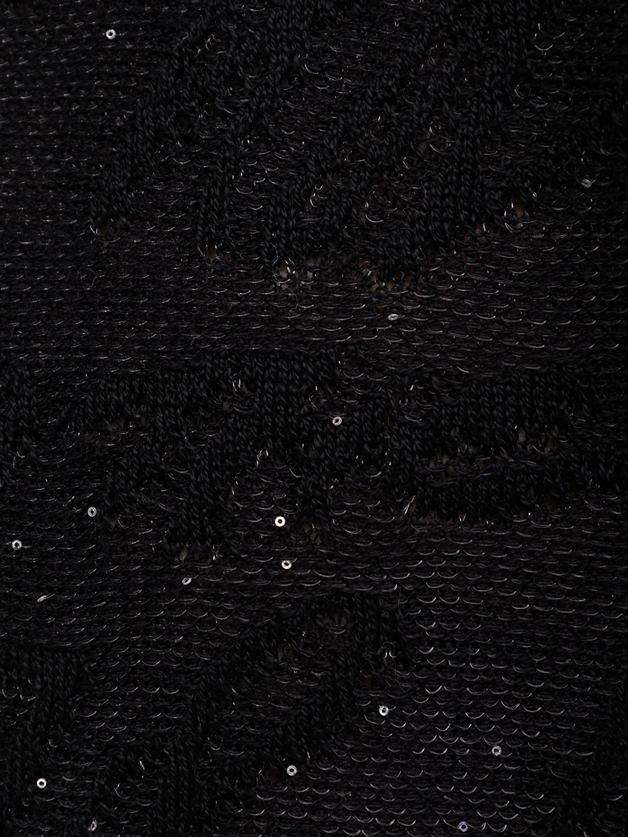 Футболка из хлопка и вискозы AND THE BRAND S25-TS014-1204-900 Черный  Фото 6