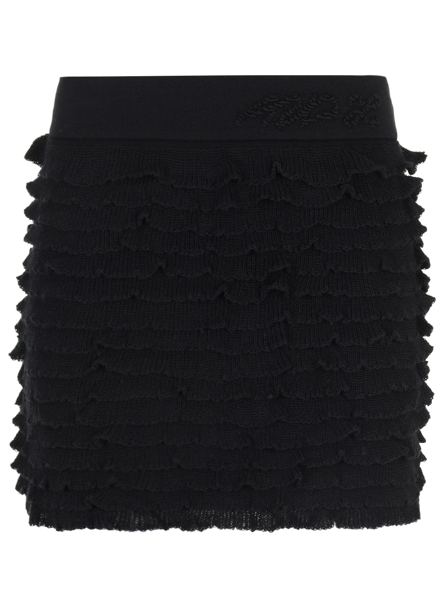 Юбка из хлопка и вискозы AND THE BRAND S25-SK036-1204-900 Черный 