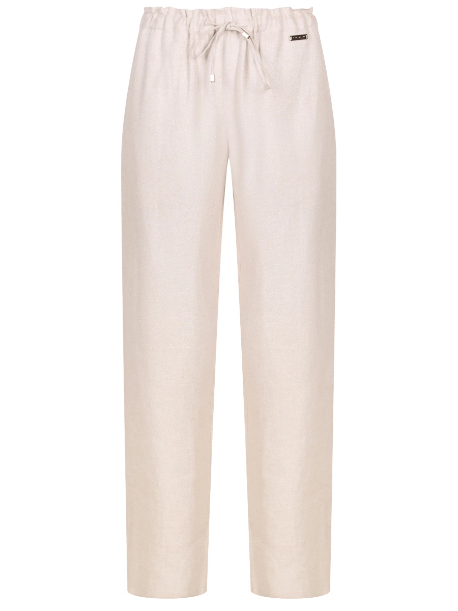 Брюки льняные MANZONI 24 25PM447-TWIL Кремовый 