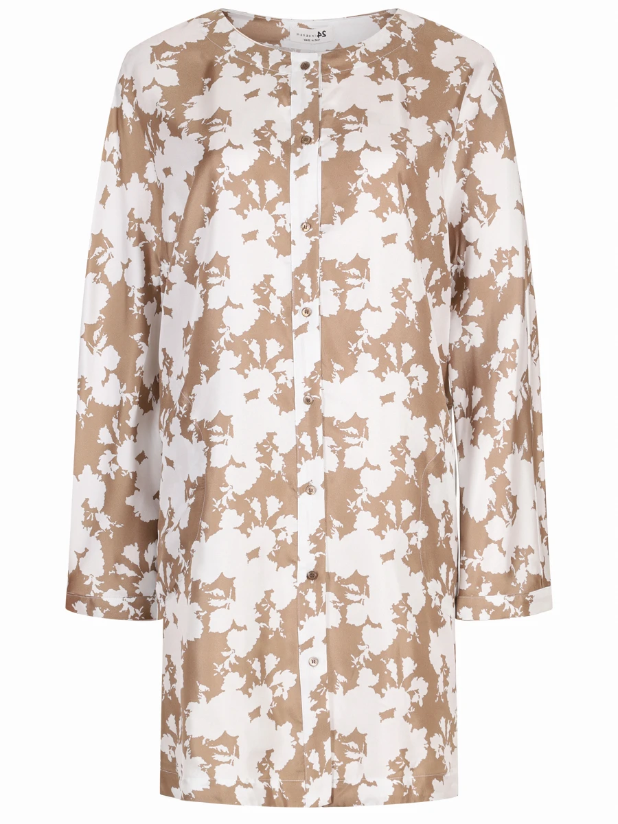 

Блуза шелковая, Коричневый, 25PM427-SEFL б