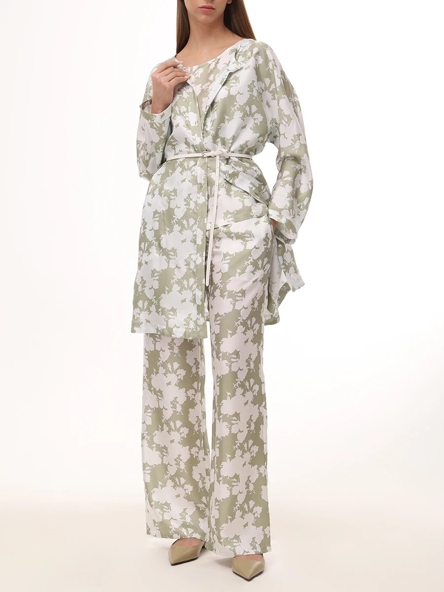 

Топ шелковый, Зеленый, 25PM600-SEFL