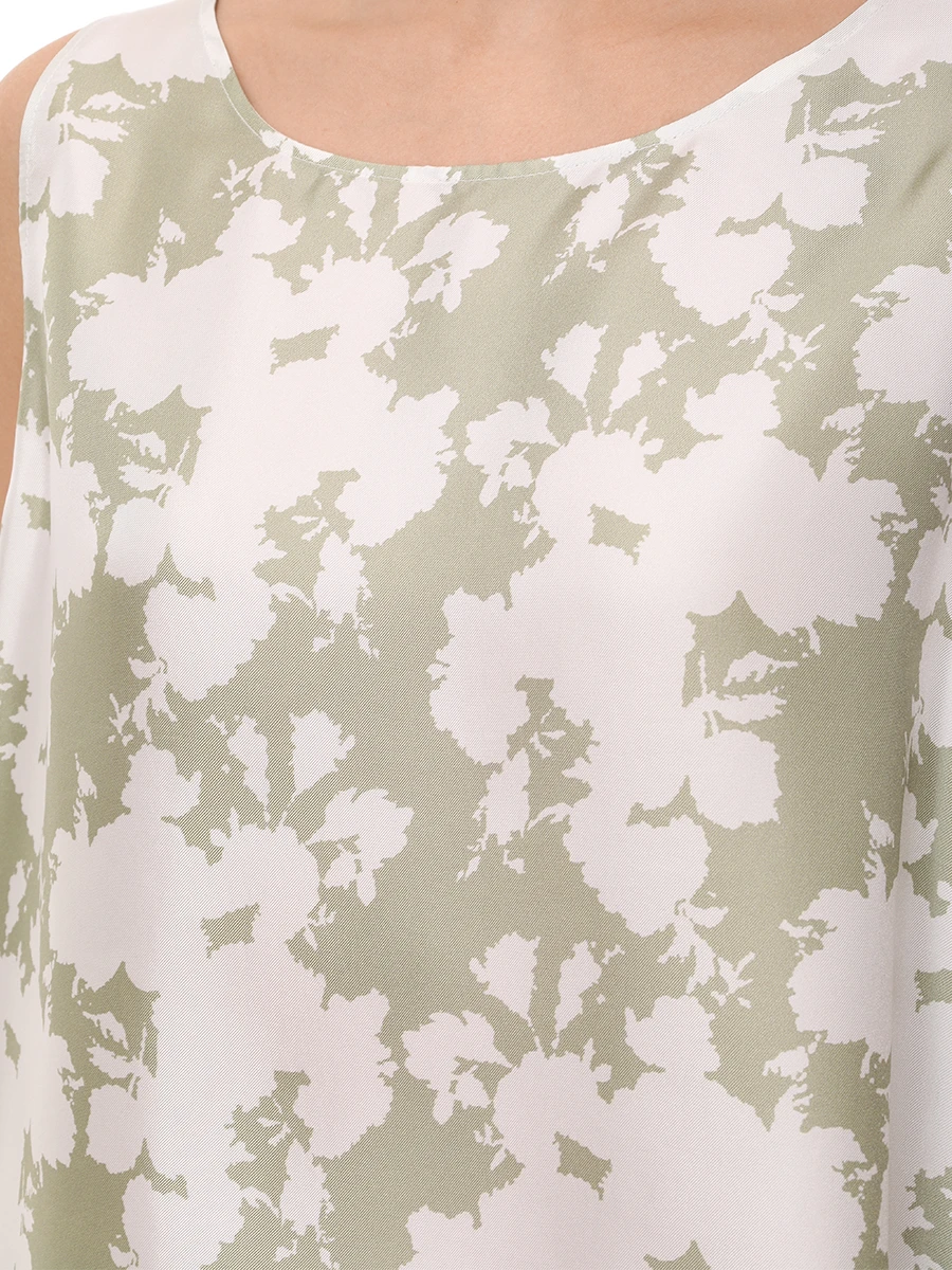 Топ шелковый MANZONI 24 25PM600-SEFL Зеленый  Фото 5