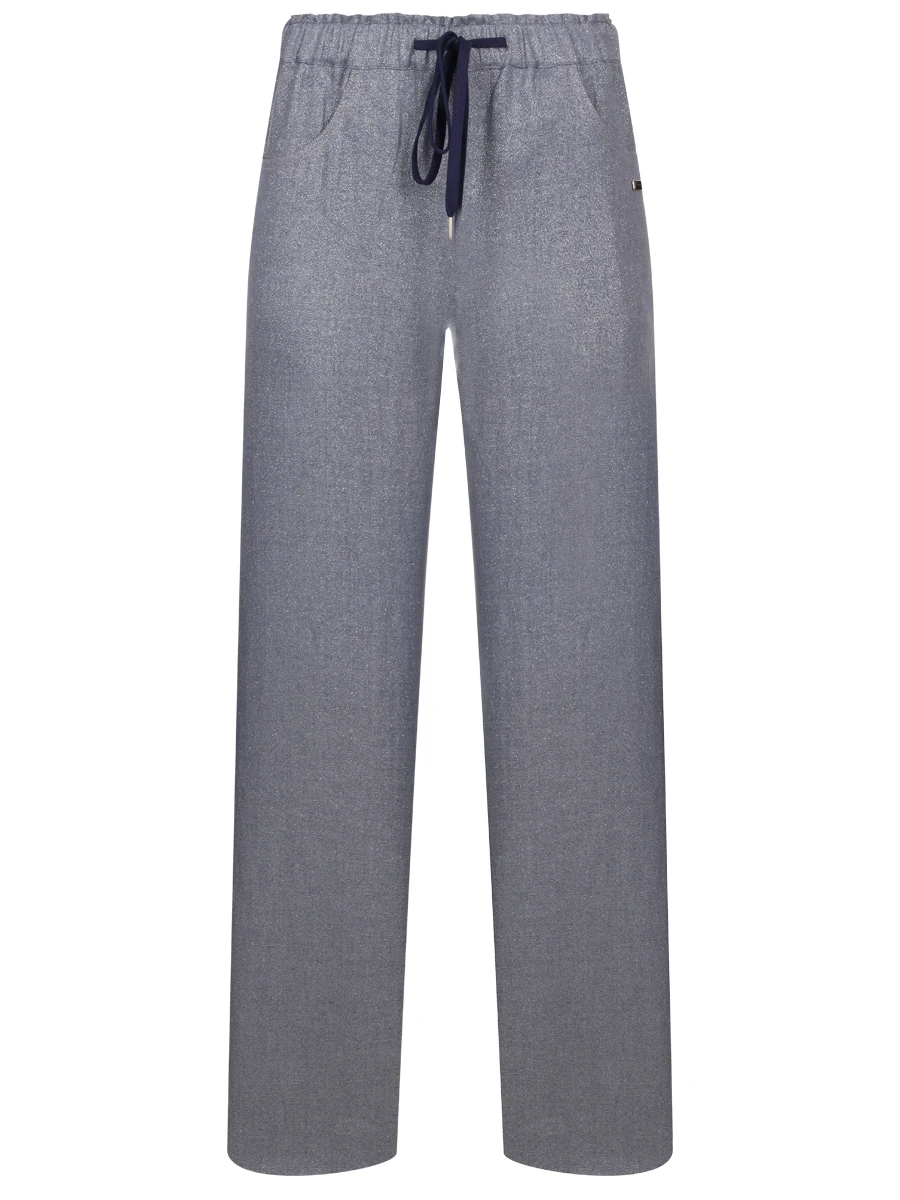 Брюки льняные MANZONI 24 25PM654-TWIL б Синий 