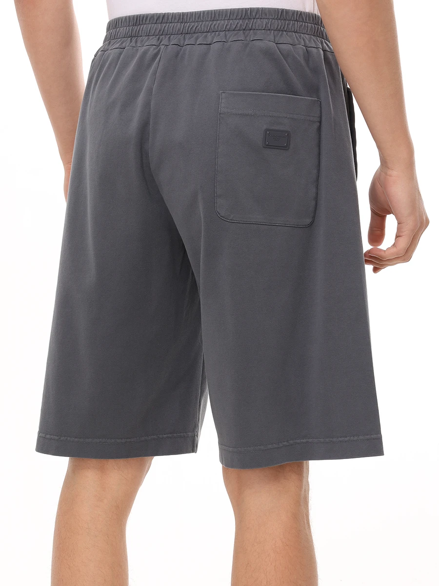Шорты хлопковые DOLCE & GABBANA GP0S5T G7N7G N0352 Серый  Фото 3
