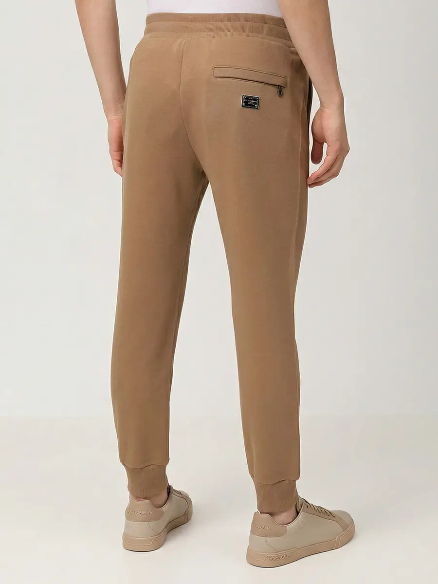 Брюки хлопковые DOLCE & GABBANA GP07TT G7N7B M0672 Коричневый  Фото 3