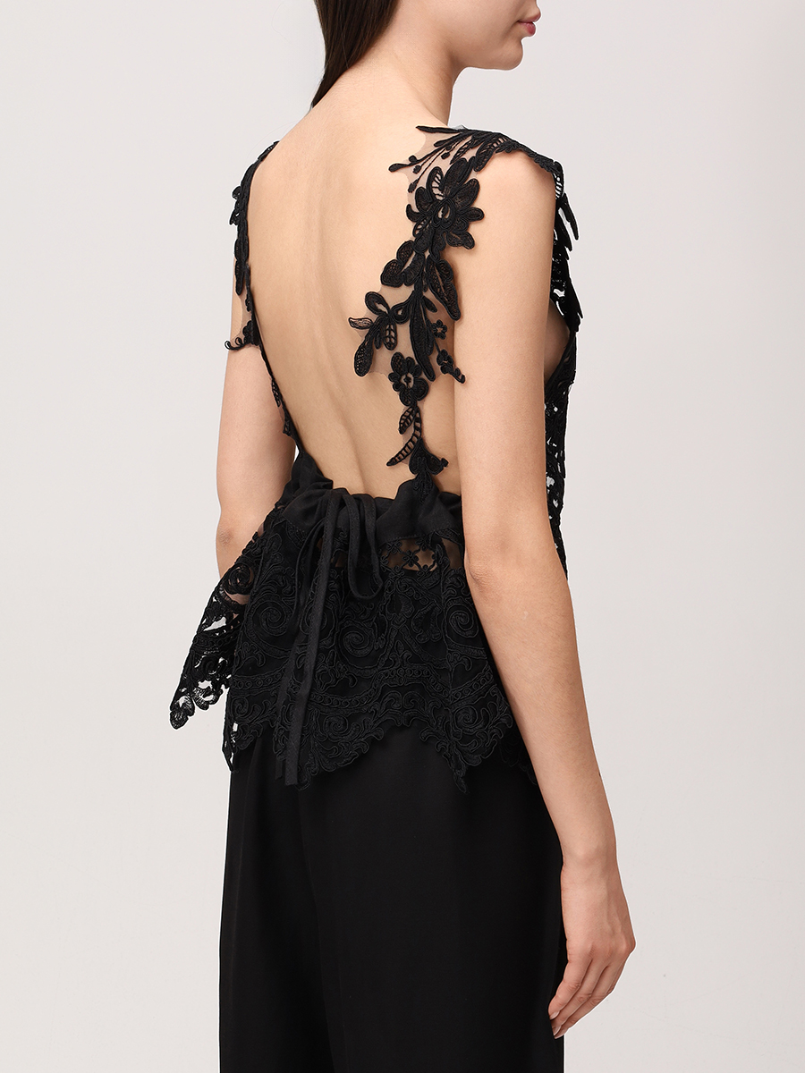 Топ кружевной MAURIZIO W08251579 Черный  Фото 3