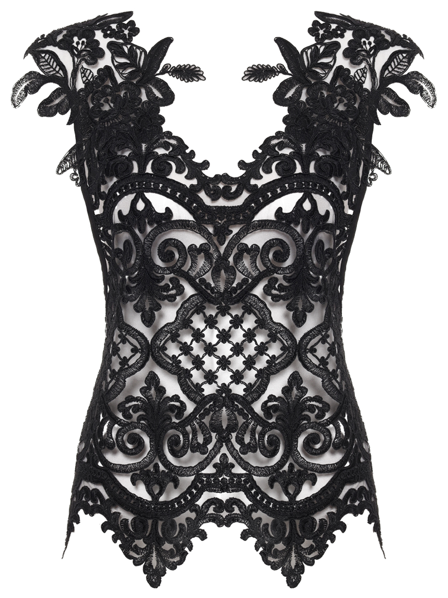 Топ кружевной MAURIZIO W08251579 Черный 