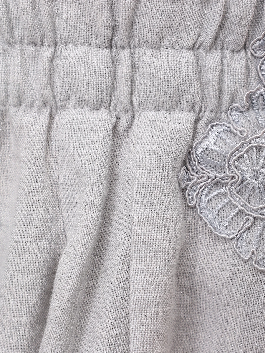 Шорты льняные MAURIZIO W01110179 Серый  Фото 7