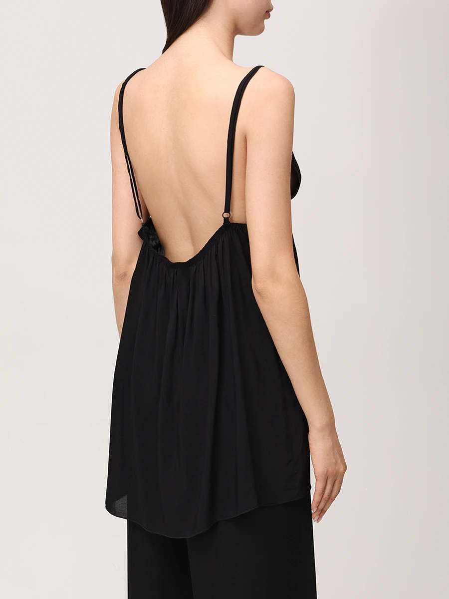 Топ из вискозы MAURIZIO LINING-2-4 Черный  Фото 3