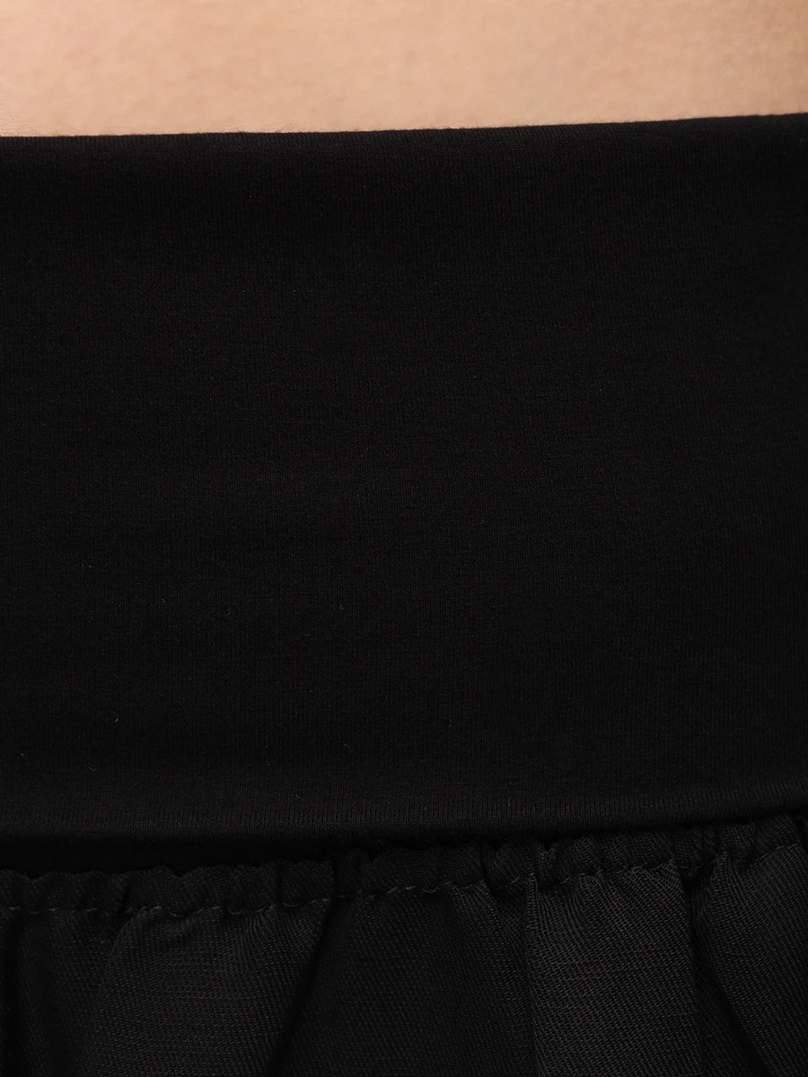 Брюки из вискозы и льна MAURIZIO W01181779 Черный  Фото 7
