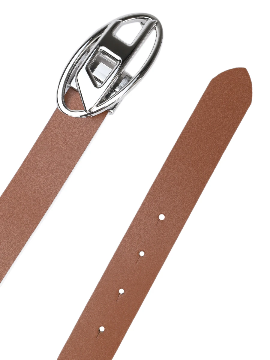 Ремень двусторонний кожаный DIESEL X09874-P1245-H1479 Белый  Фото 3