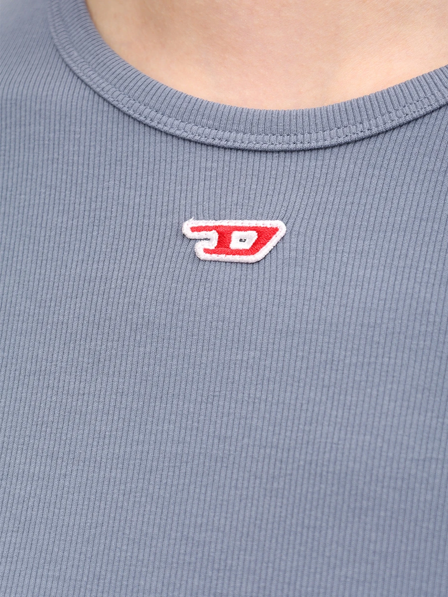 Футболка хлопковая DIESEL A14961-0EJAI-89M Голубой  Фото 6