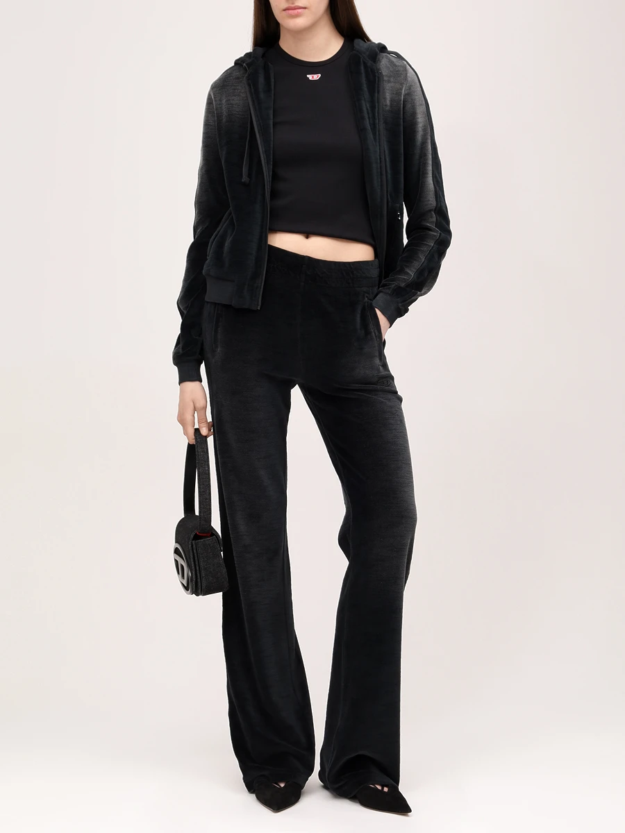 Футболка хлопковая DIESEL A14961-0EJAI-9XX Черный  Фото 2