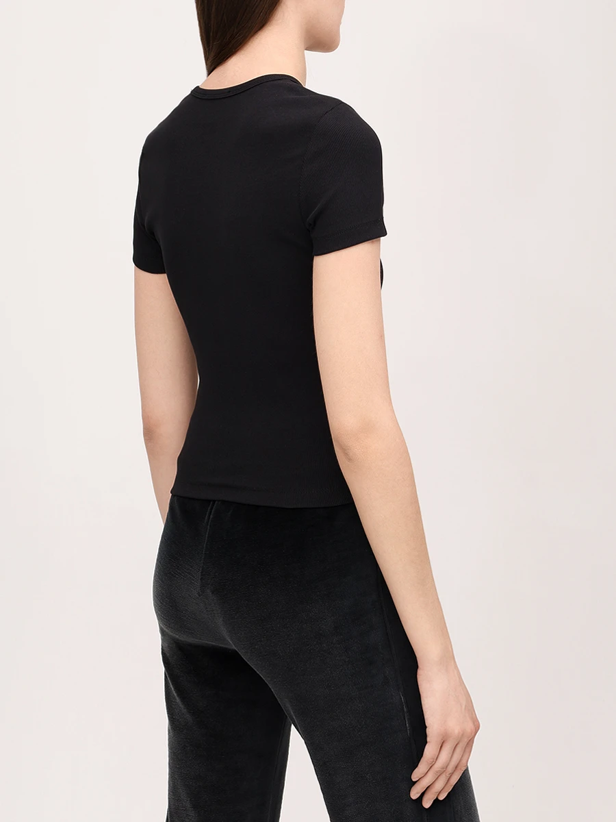 Футболка хлопковая DIESEL A14961-0EJAI-9XX Черный  Фото 3