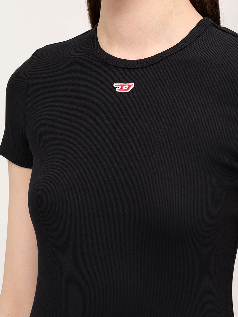Футболка хлопковая DIESEL A14961-0EJAI-9XX Черный  Фото 5