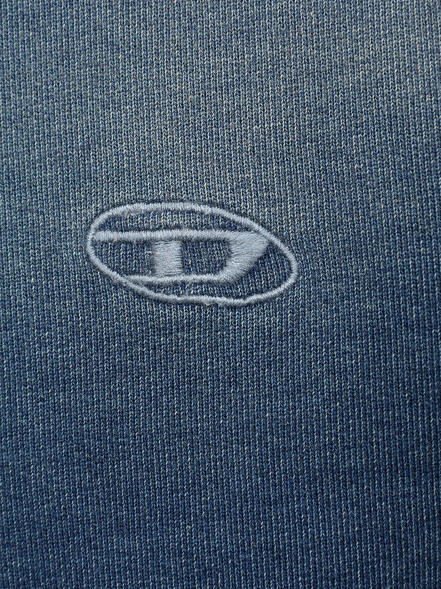 Худи хлопковое DIESEL A16833-0GIAT-01 Синий  Фото 6