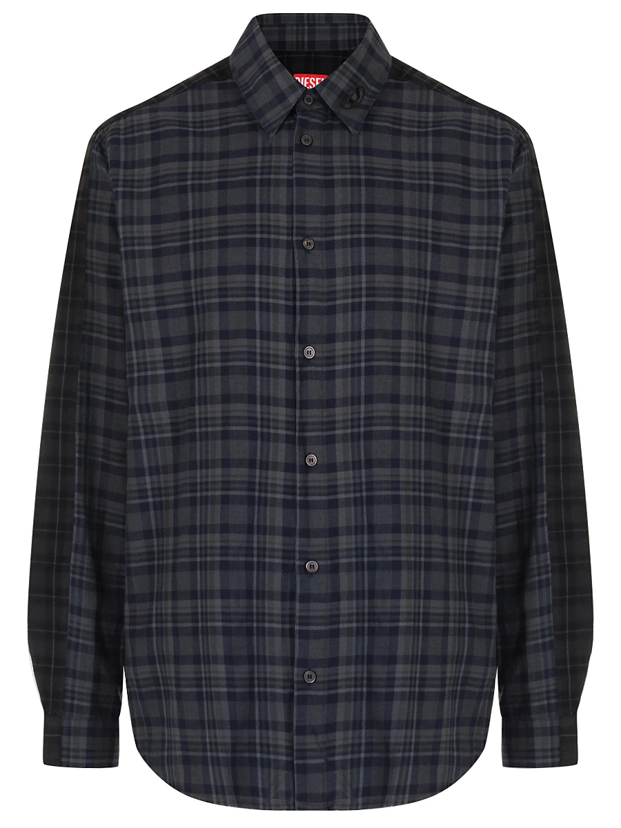 

Рубашка Regular Fit из хлопка и вискозы, Синий, A17722-0EPAZ-9DVA