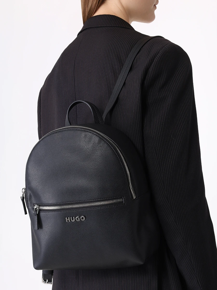 Рюкзак из экокожи Chris HUGO 50486979/001 Коричневый  Фото 2