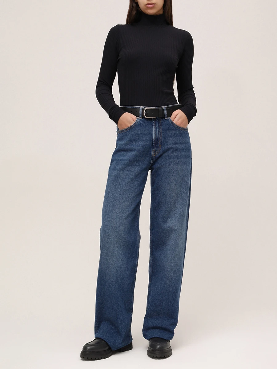 Водолазка хлопковая HUGO 50521325/001 Черный  Фото 2