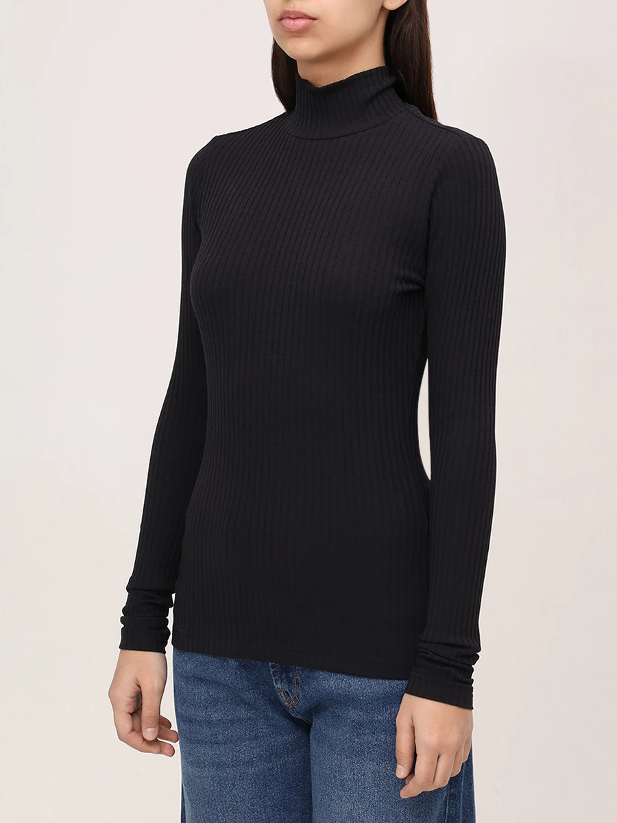 Водолазка хлопковая HUGO 50521325/001 Черный  Фото 4