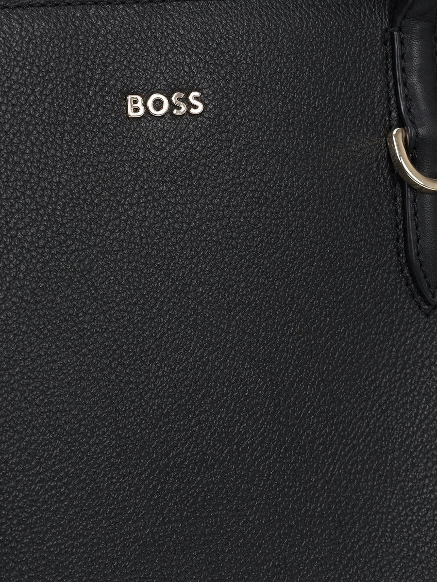 Сумка кожаная BOSS 50535973/001 Черный  Фото 6