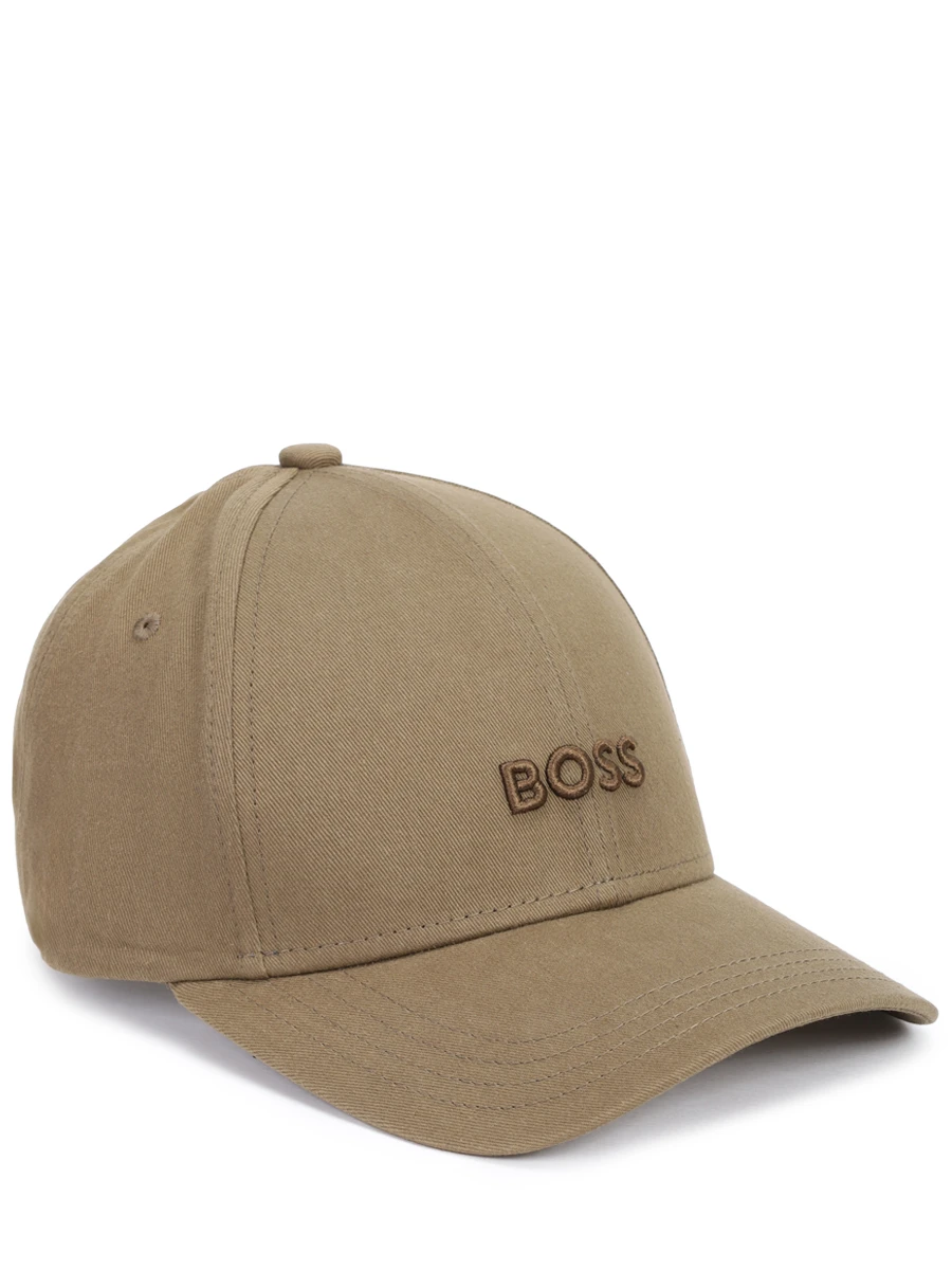 Бейсболка хлопковая BOSS 50519889/249 Хаки 