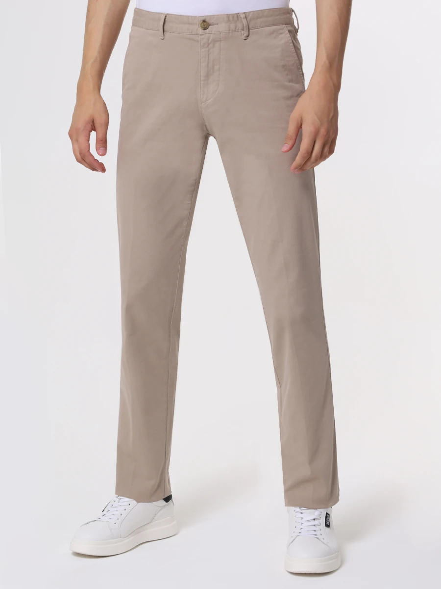 

Брюки Regular Fit хлопковые, Бежевый, 50487976/294