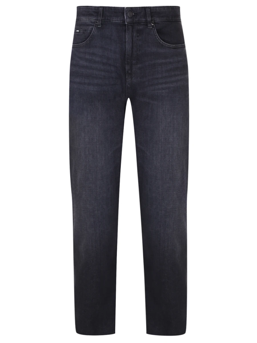 Джинсы Regular Fit хлопковые BOSS 50520841/017 Серый 