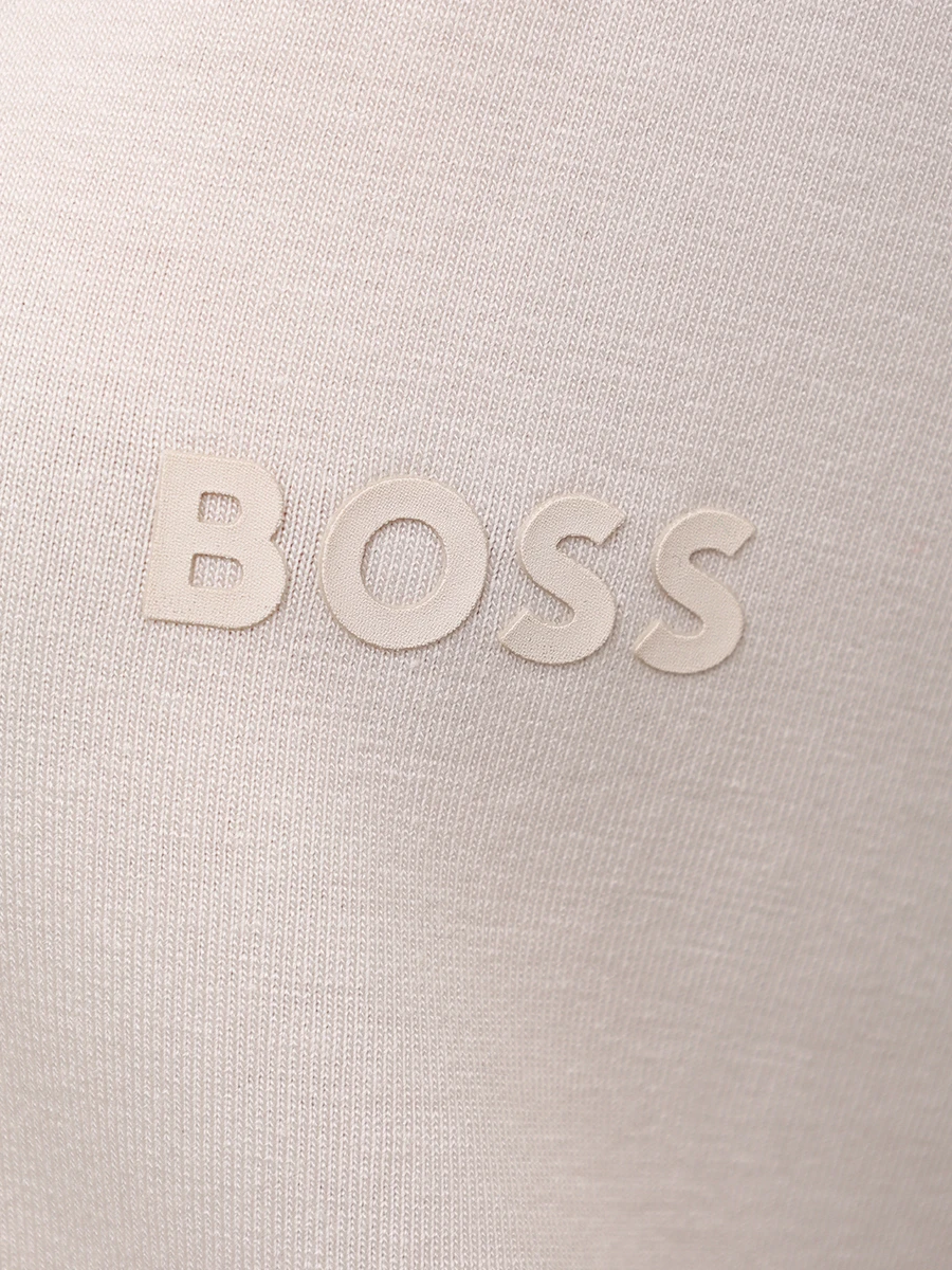 Футболка из лиоцелла BOSS 50535723/118 Бежевый  Фото 6