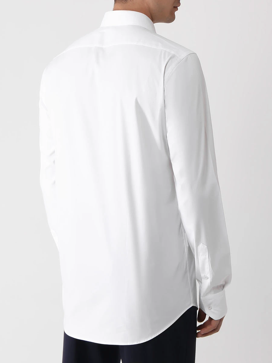 Рубашка Regular Fit хлопковая BOSS 50473265/100 Белый  Фото 3