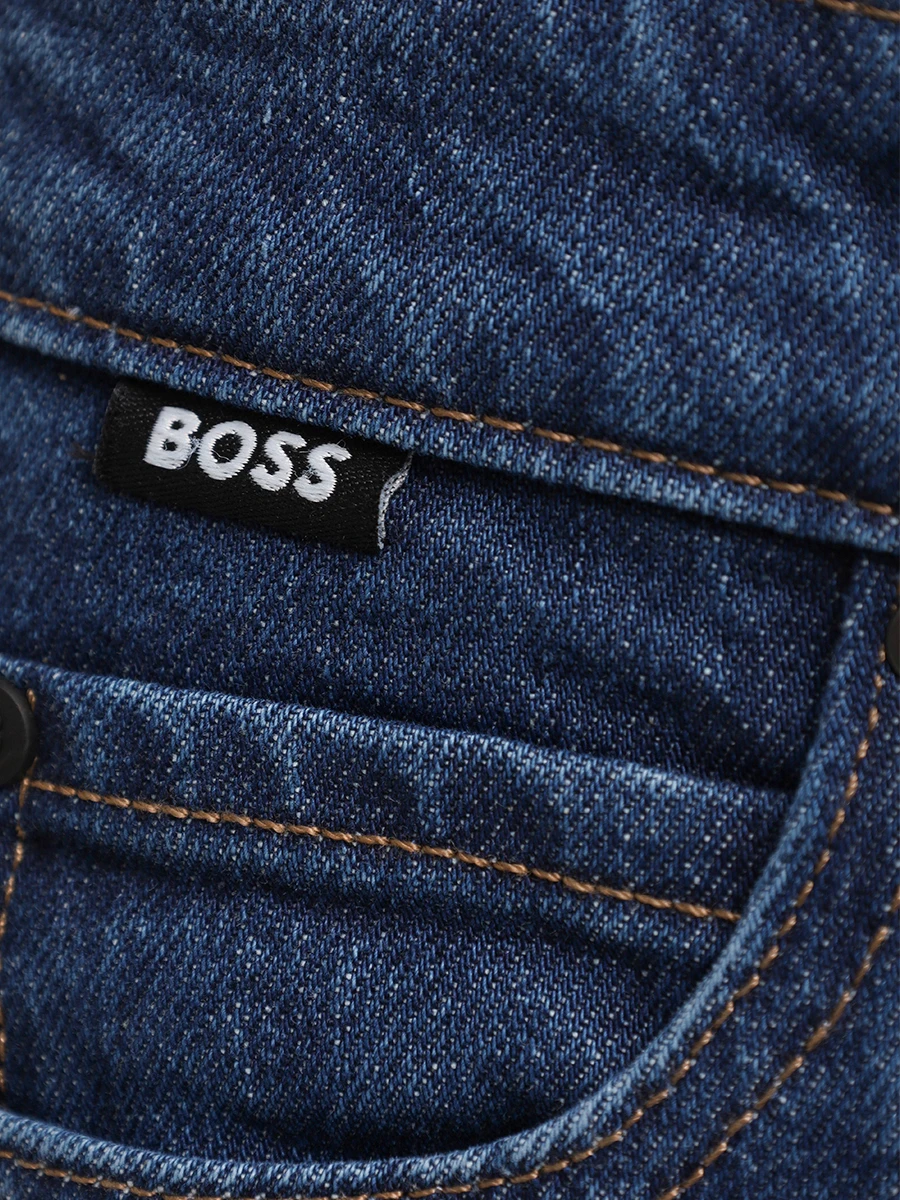 Джинсы хлопковые BOSS 50528996/485 Синий  Фото 6