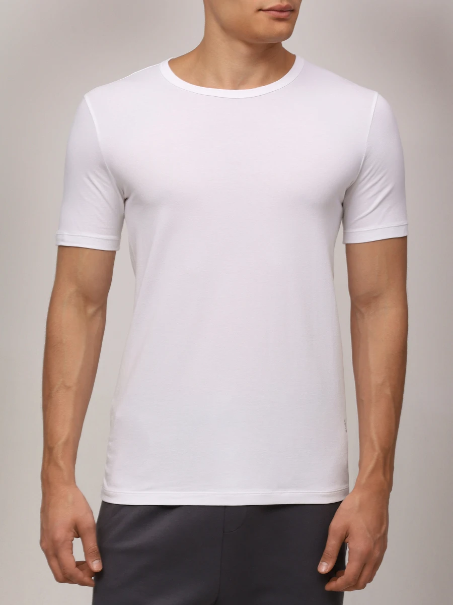 

Набор из двух хлопковых футболок Slim Fit, Белый, 50475276/100