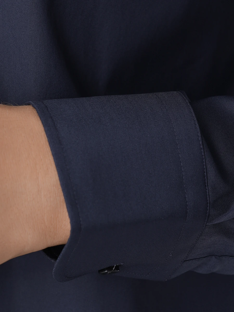 Рубашка Slim Fit хлопковая BOSS 50479915/410 Синий  Фото 5