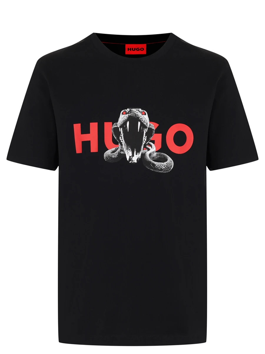 Футболка хлопковая HUGO 50530607/001 Красный 