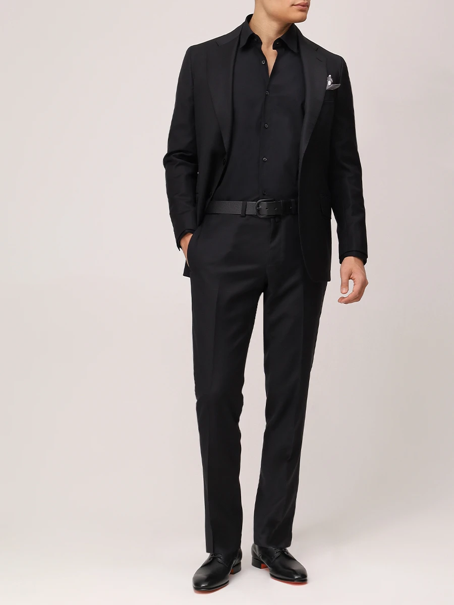 Рубашка Modern Fit хлопковая HUGO 50519812/001 Черный  Фото 2