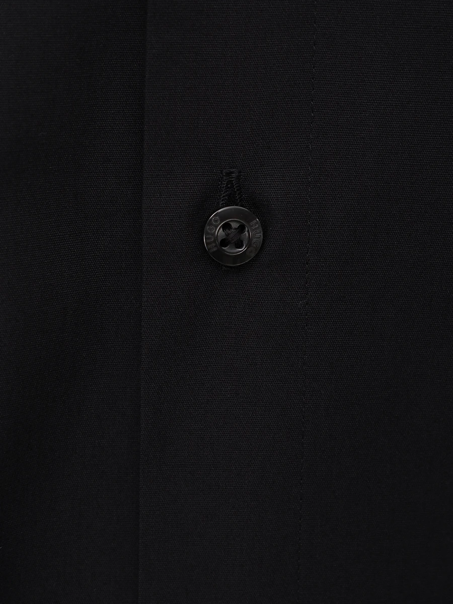Рубашка Modern Fit хлопковая HUGO 50519812/001 Черный  Фото 6